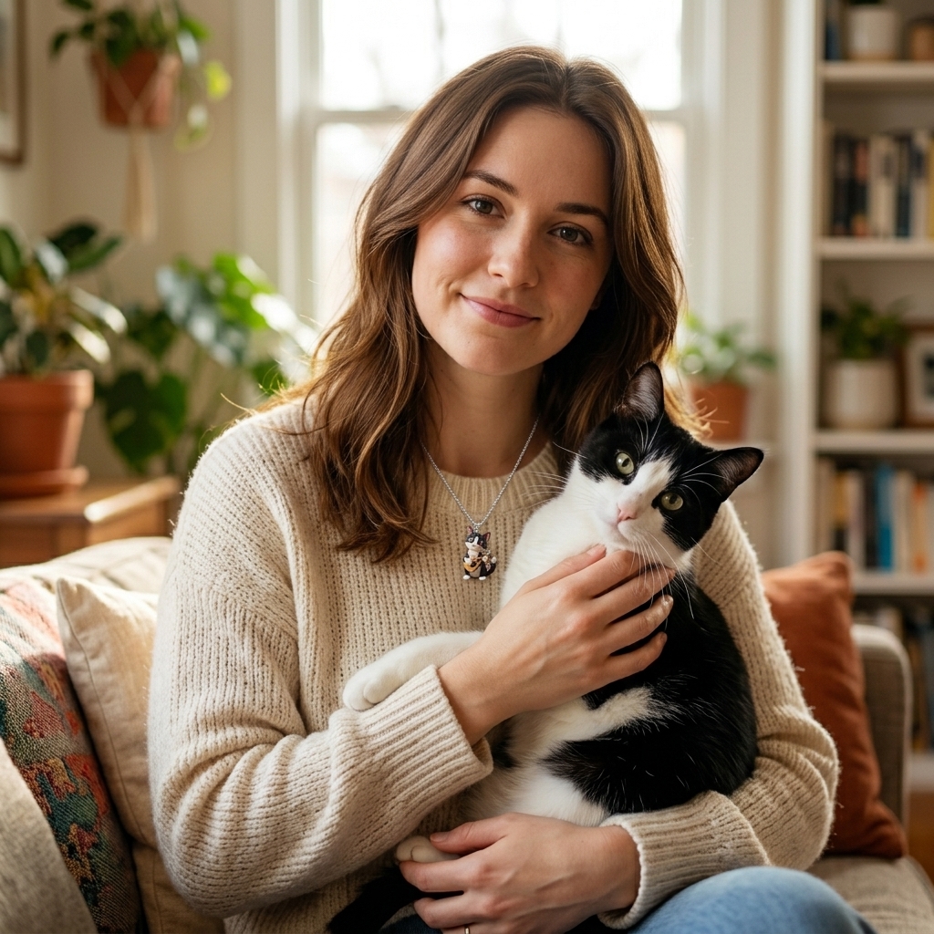 Personalized pet necklaces, customizable pet pendants, dog and cat portrait necklaces, commemorative gifts, and the perfect present for pet lovers.