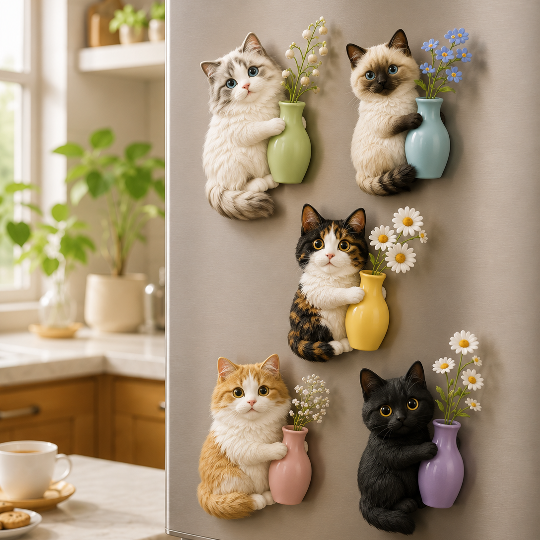 Customized 3D Cartoon Fridge Magnets | Customizable with pet photos | Unique hand-painted 3D embossed commemorative gifts, suitable for holidays, birthdays, anniversaries, and other occasions.