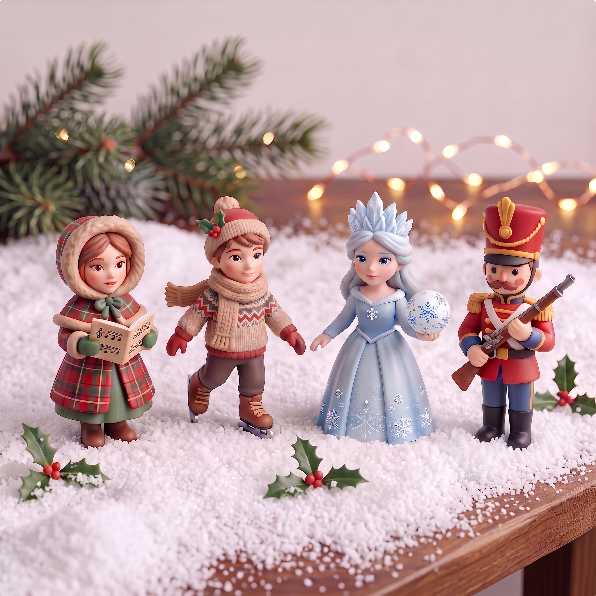 Custom 3D Christmas Character Figures Figurine