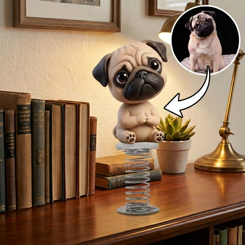 Custom 3D Character or Pet Bobblehead | Resin Material; Suitable for Cars and Offices (Dashboard/Desktop)