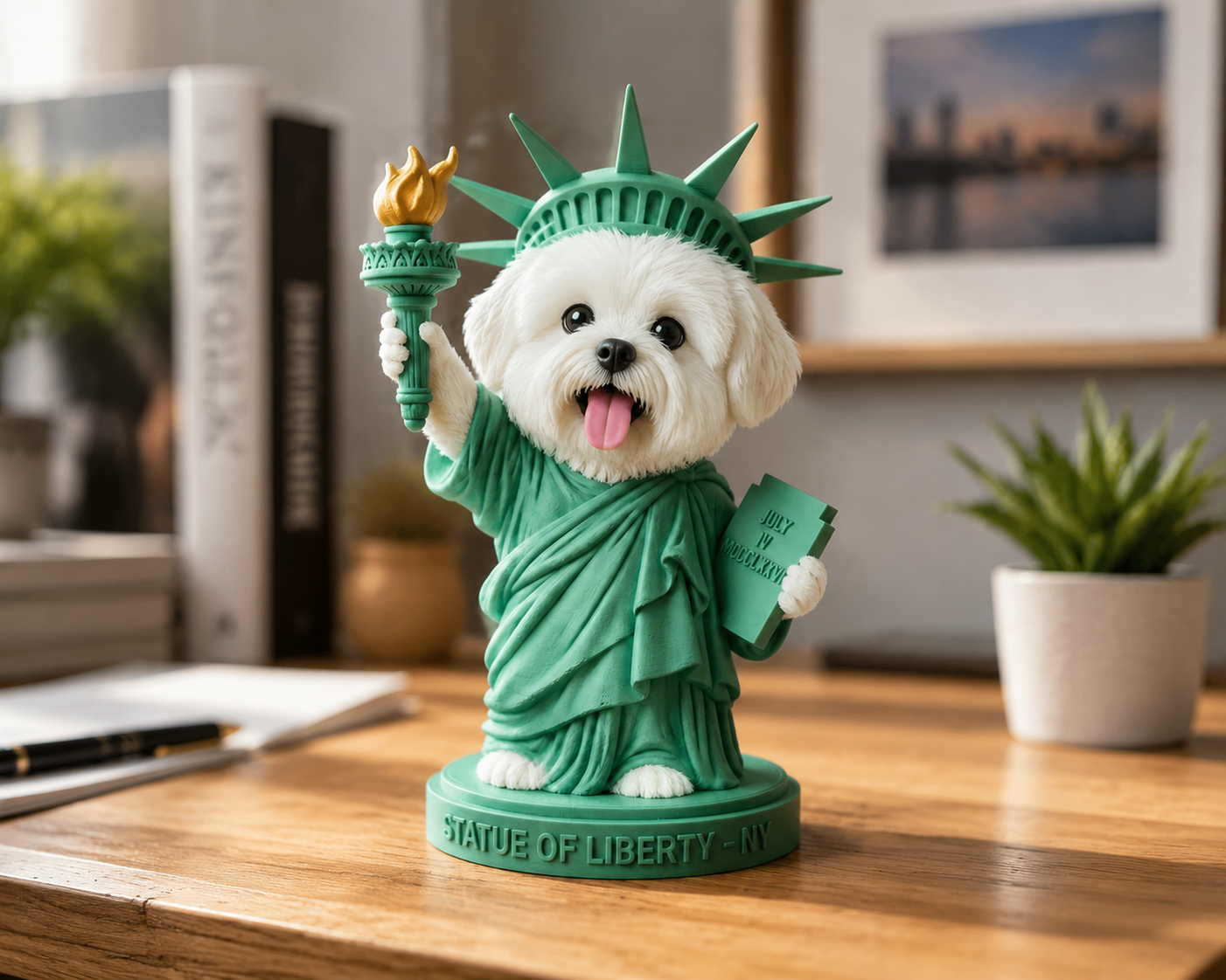 Cute 3D Custom Mini Ornaments of Characters or Pets | Made of resin, compatible with cars and offices, multi-purpose for dashboard/desktop/hanging, cartoon theme, perfect for Valentine's Day gifts.