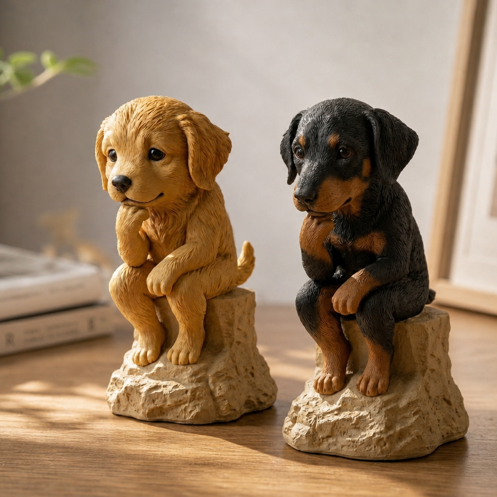 Cute 3D Custom Mini Ornaments of Characters or Pets | Made of resin, compatible with cars and offices, multi-purpose for dashboard/desktop/hanging, cartoon theme, perfect for Independence Day gifts.