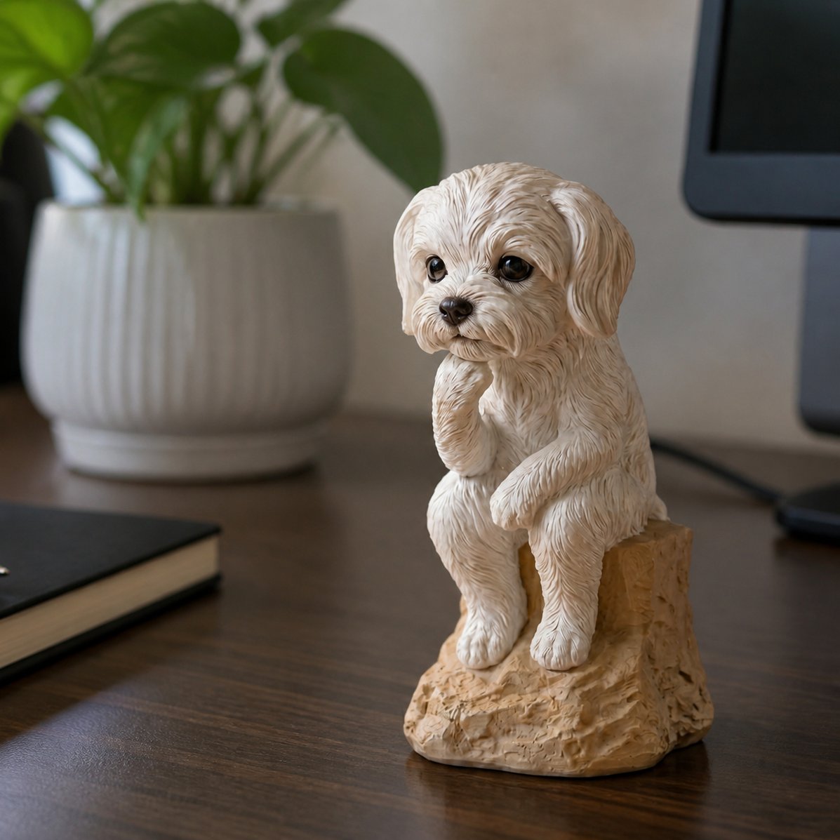 Cute 3D Custom Mini Ornaments of Characters or Pets | Made of resin, compatible with cars and offices, multi-purpose for dashboard/desktop/hanging, cartoon theme, perfect for Independence Day gifts.
