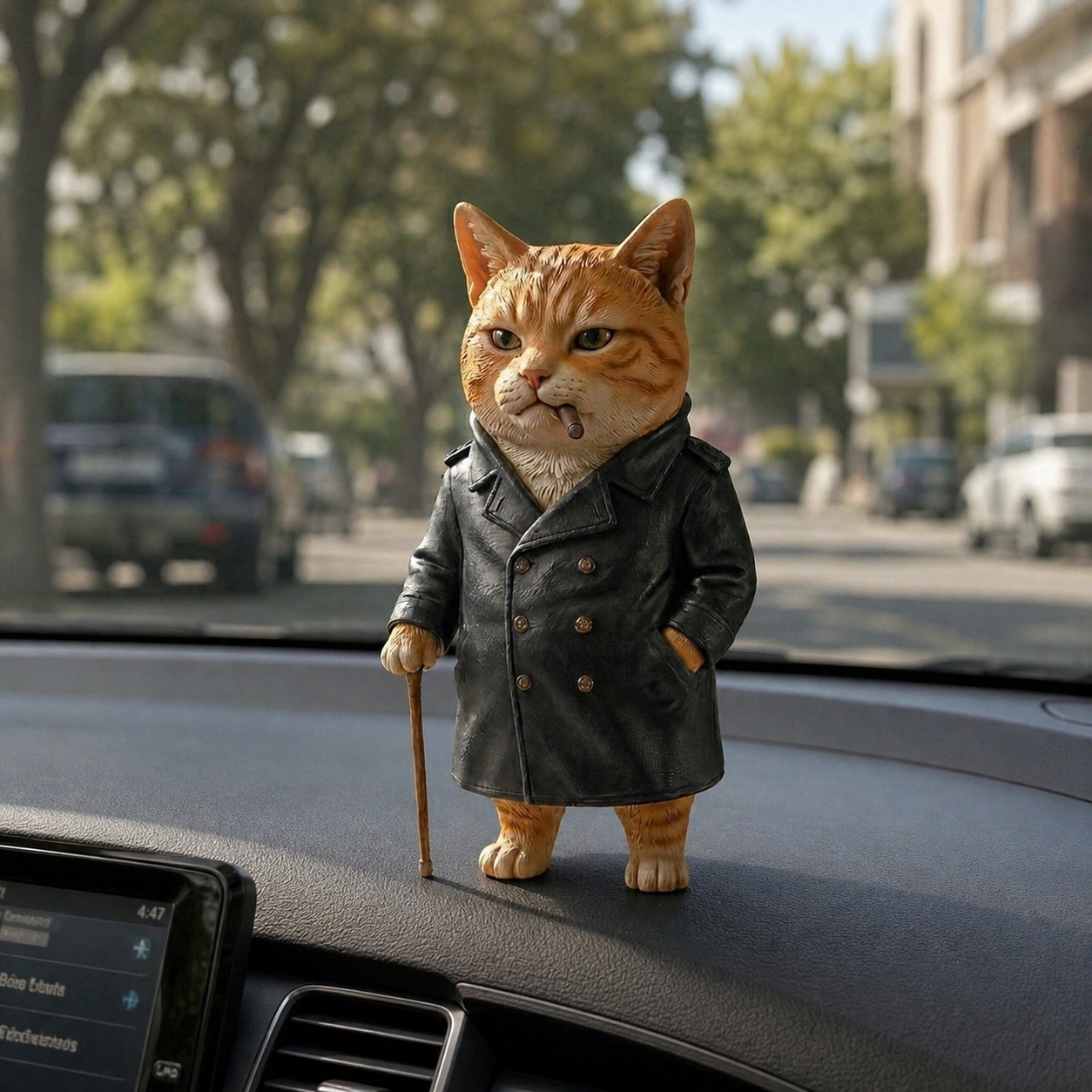Cute 3D Custom Mini Ornaments of Characters or Pets | Made of resin, compatible with cars and offices, multi-purpose for dashboard/desktop/hanging, cartoon theme, perfect for Independence Day gifts.