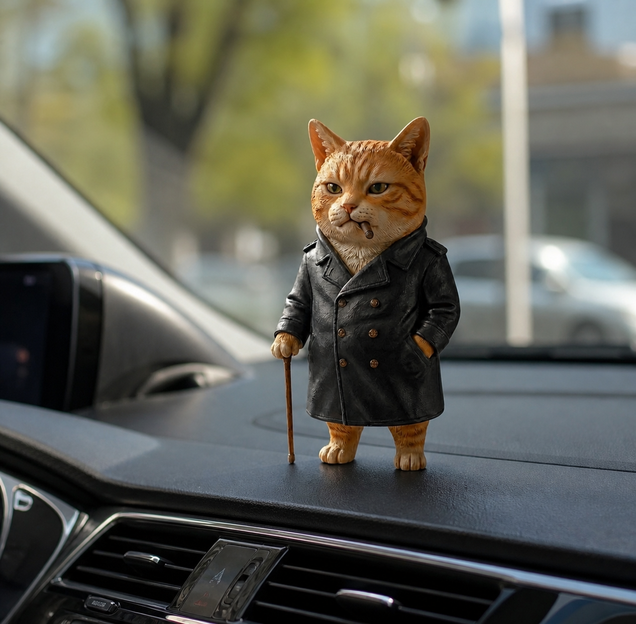 Cute 3D Custom Mini Ornaments of Characters or Pets | Made of resin, compatible with cars and offices, multi-purpose for dashboard/desktop/hanging, cartoon theme, perfect for Independence Day gifts.