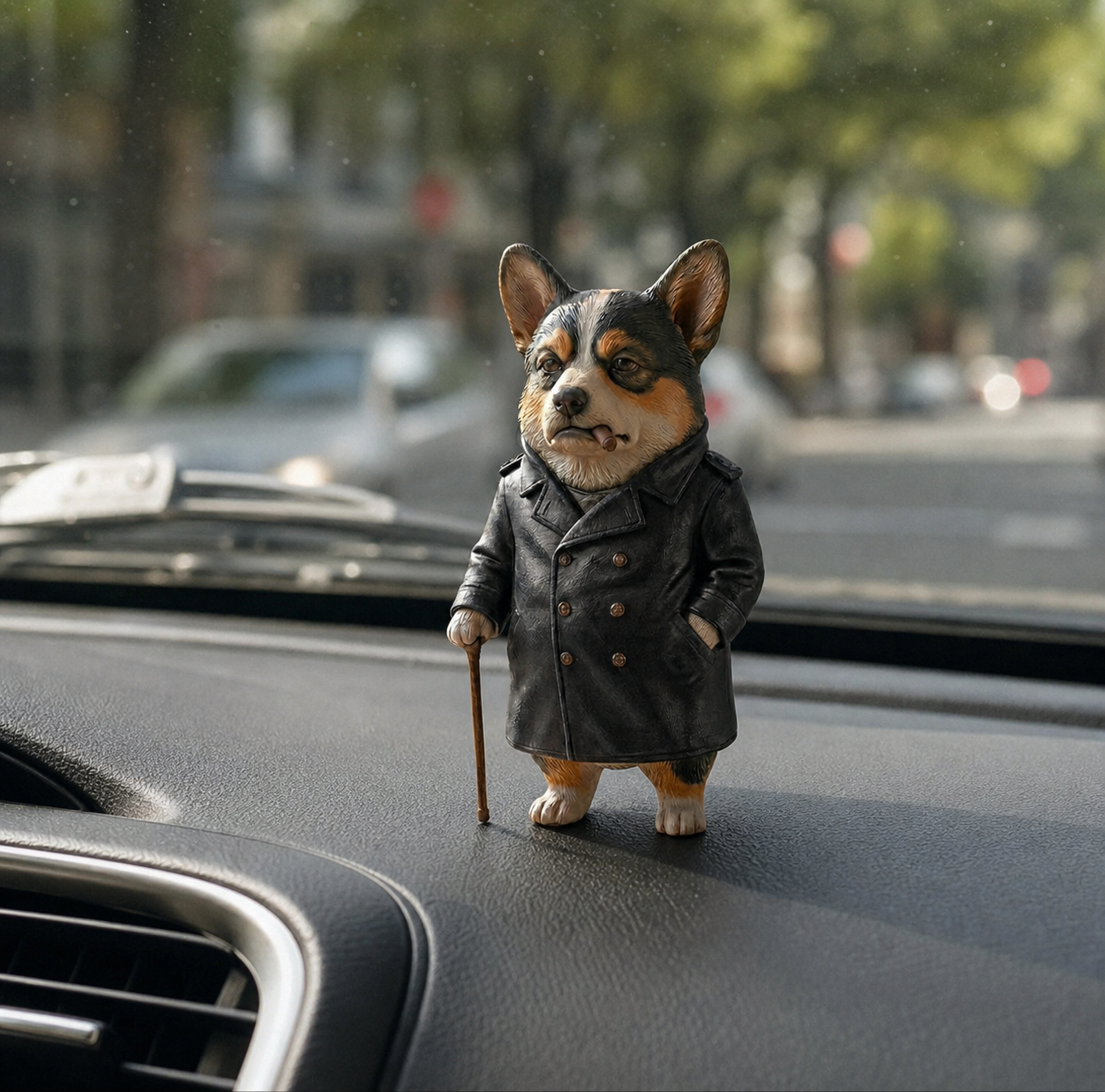 Cute 3D Custom Mini Ornaments of Characters or Pets | Made of resin, compatible with cars and offices, multi-purpose for dashboard/desktop/hanging, cartoon theme, perfect for Independence Day gifts.