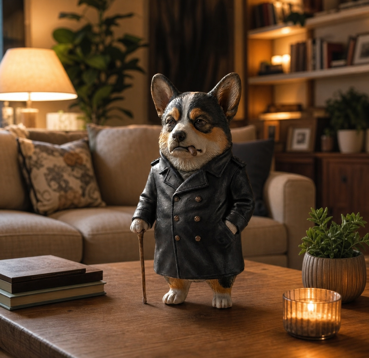 Cute 3D Custom Mini Ornaments of Characters or Pets | Made of resin, compatible with cars and offices, multi-purpose for dashboard/desktop/hanging, cartoon theme, perfect for Independence Day gifts.