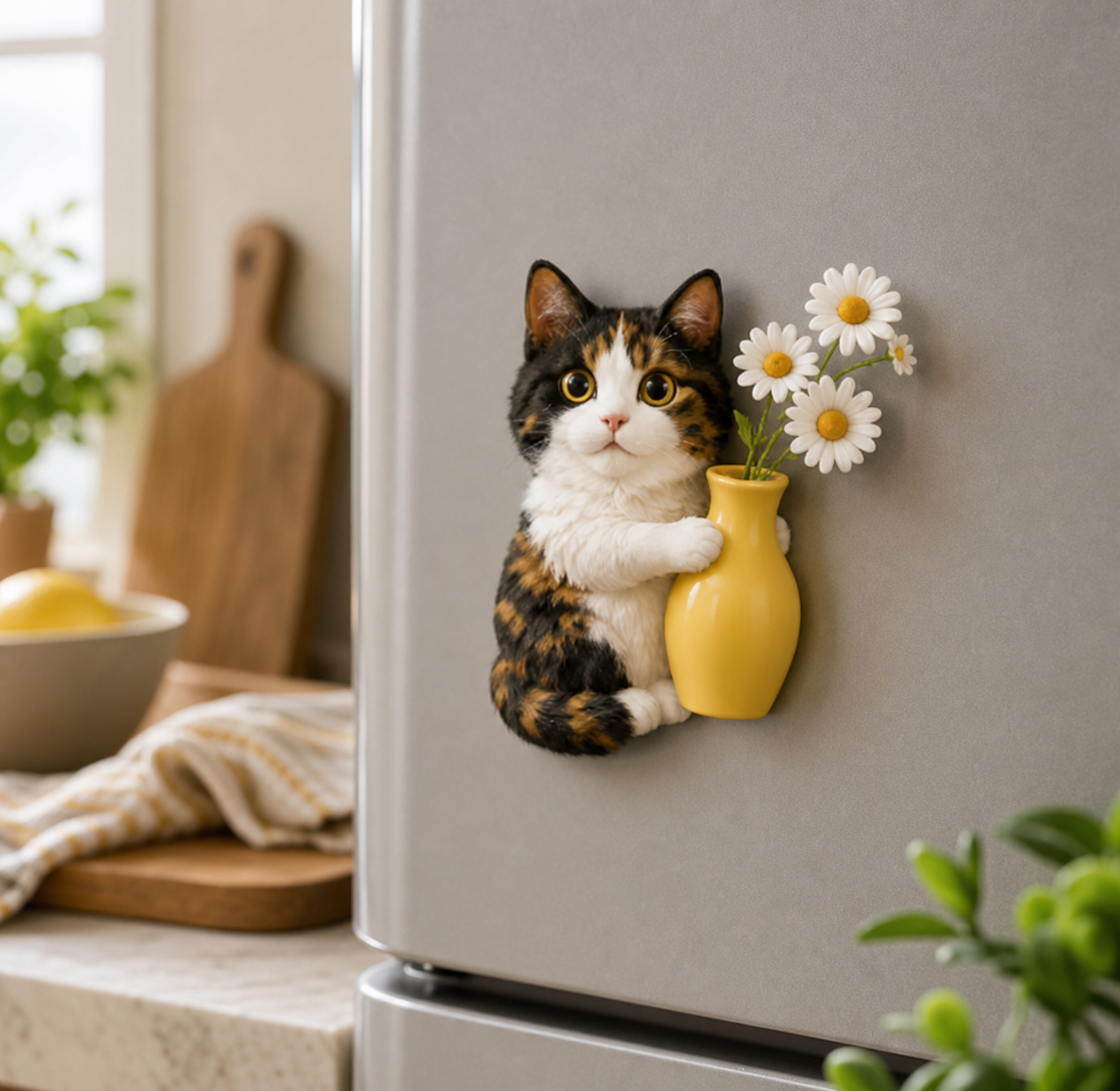 Customized 3D Cartoon Fridge Magnets | Customizable with pet photos | Unique hand-painted 3D embossed commemorative gifts, suitable for holidays, birthdays, anniversaries, and other occasions.