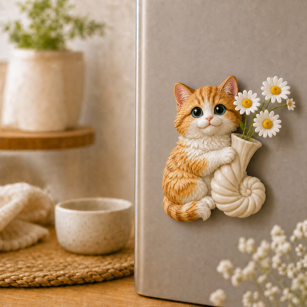 Custom 3D Relief Cartoon Fridge Magnet | Customizable with Pet Photos