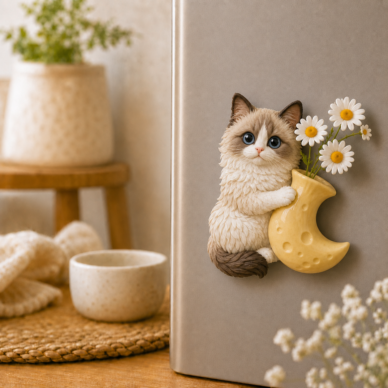 Custom 3D Relief Cartoon Fridge Magnet | Customizable with Pet Photos