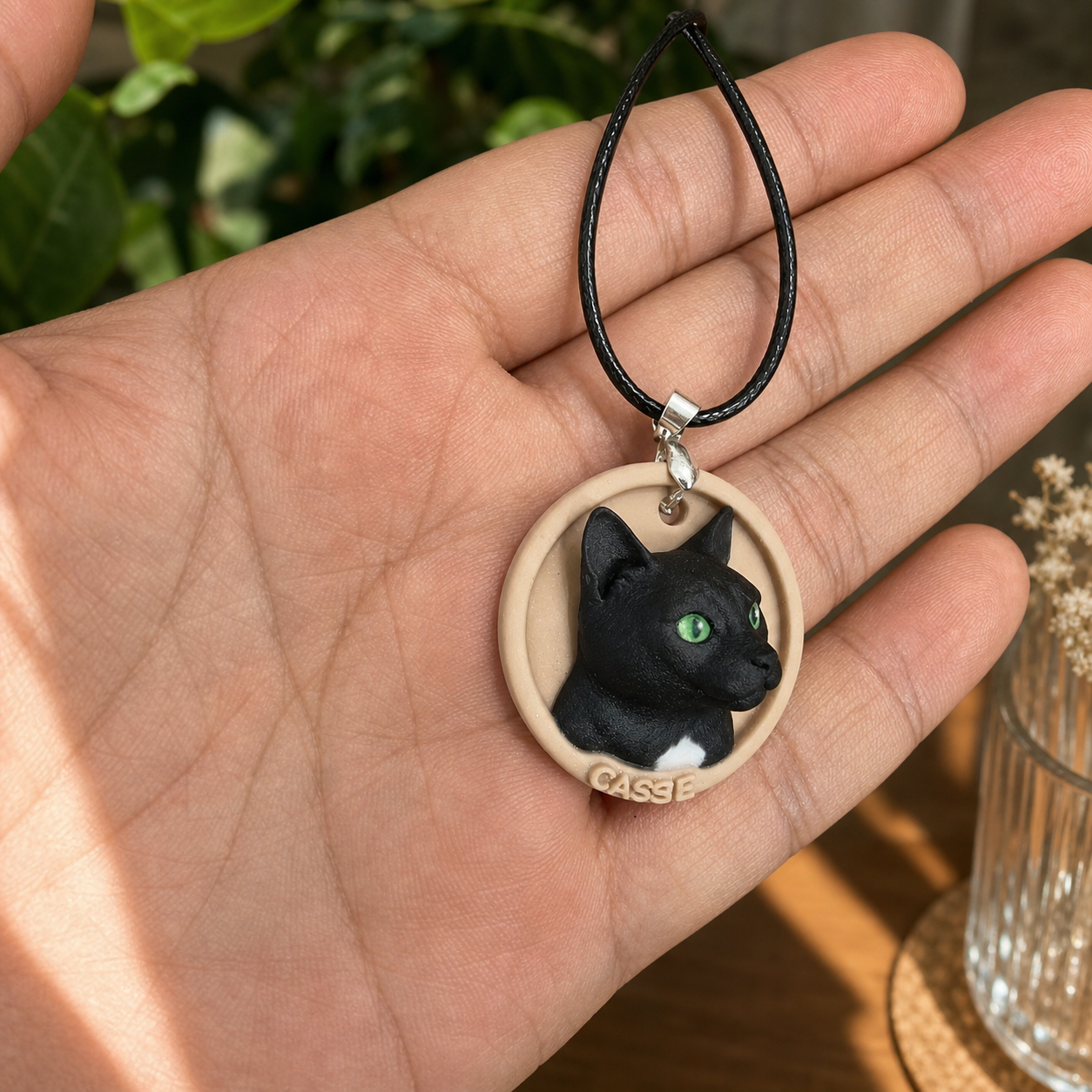 Personalized pet necklaces, customizable pet pendants, dog and cat portrait necklaces, commemorative gifts, and the perfect present for pet lovers.