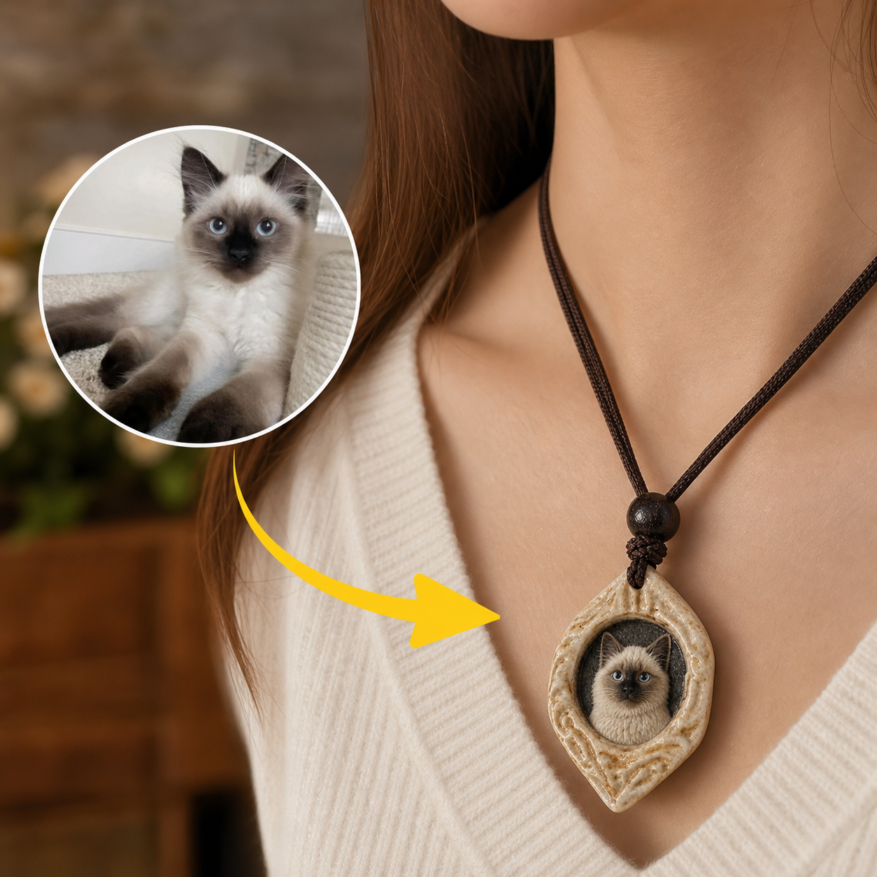 Personalized necklaces, customizable pet pendants, dog and cat portrait necklaces, commemorative gifts, and the perfect present for pet lovers.
