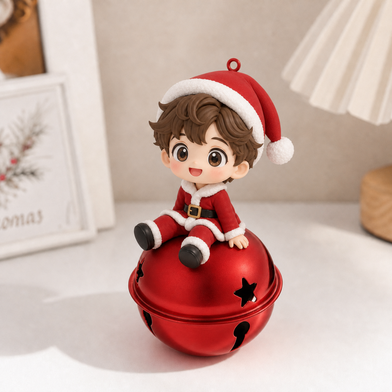 Custom 3D Character Christmas Bell Ornament