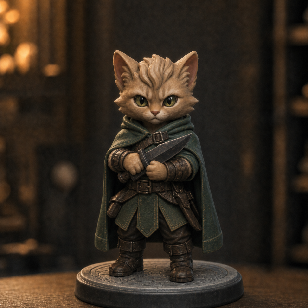 Custom 3D Pet Figurine – Fantasy RPG Style
