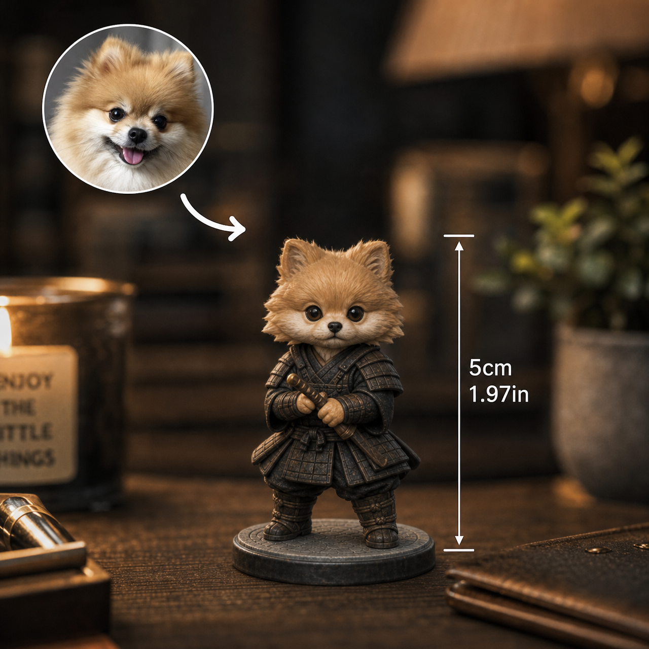 Custom 3D Pet Figurine – Fantasy RPG Style