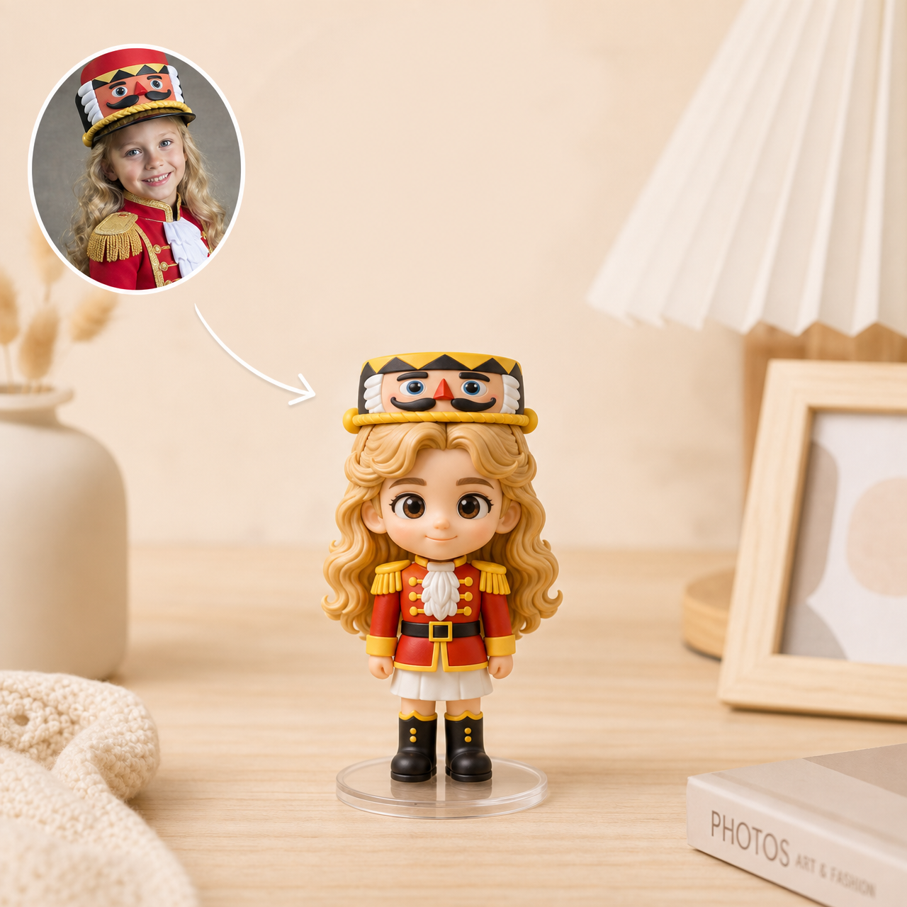 Custom 3D Cartoon Christmas Figurine