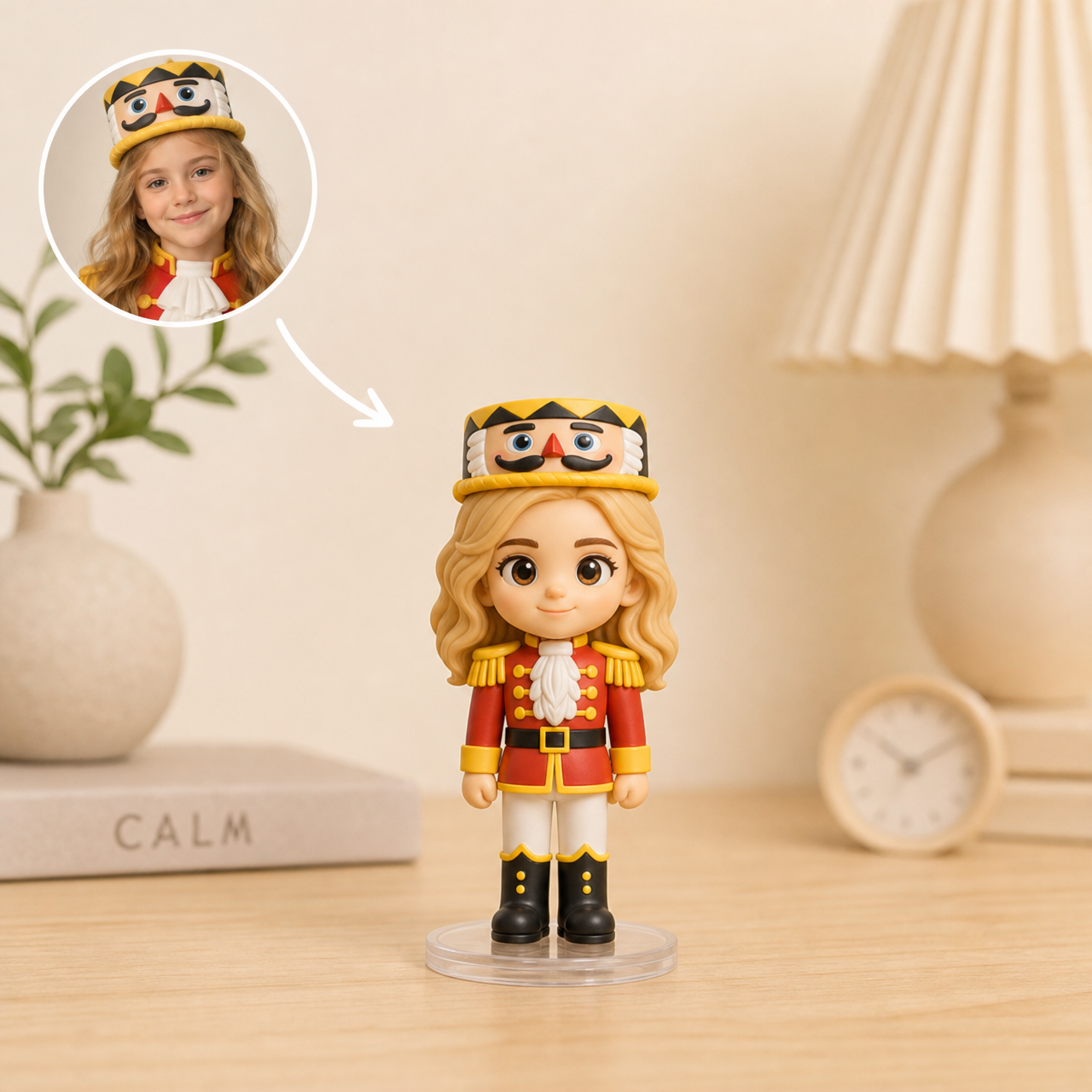 Custom 3D Cartoon Christmas Figurine