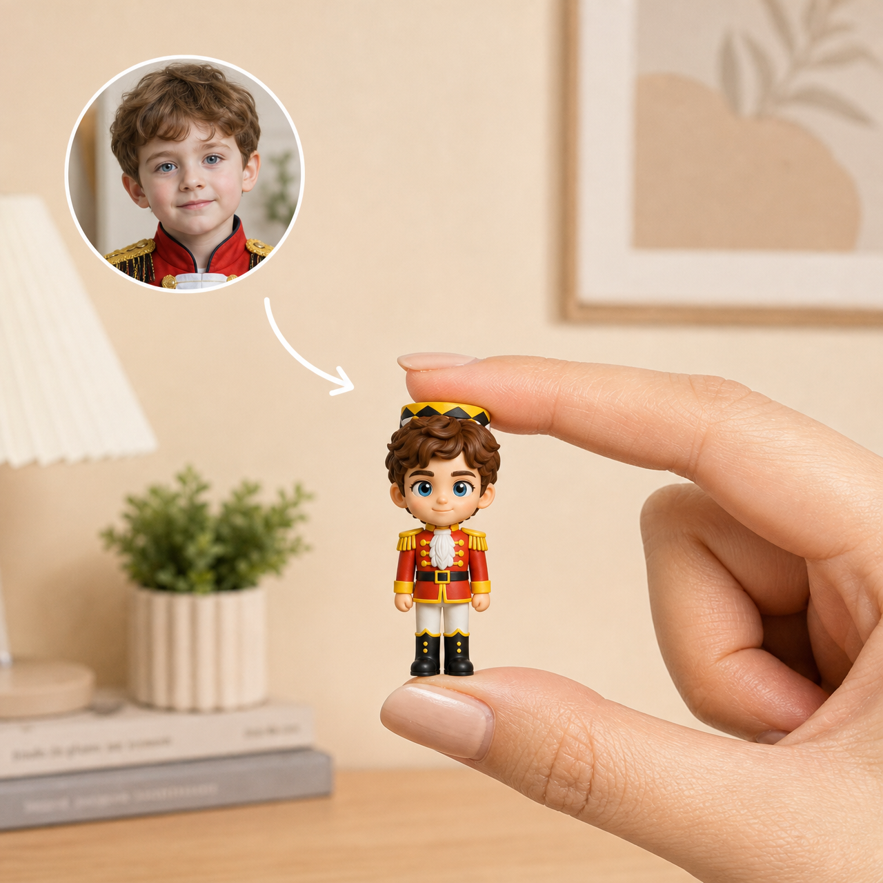 Custom 3D Cartoon Christmas Figurine