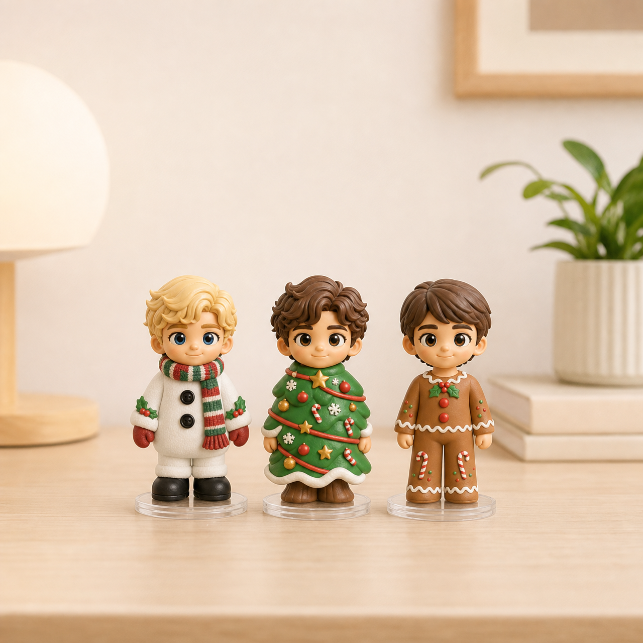 Custom 3D Cartoon Christmas Figurine
