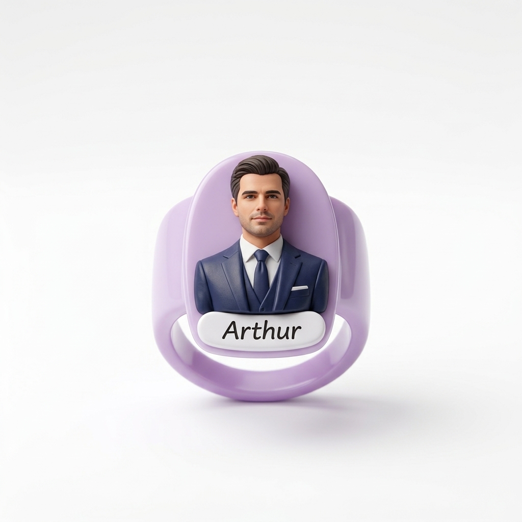 Personalized 3D figurine rings, custom commemorative jewelry, and meaningful gifts for couples.