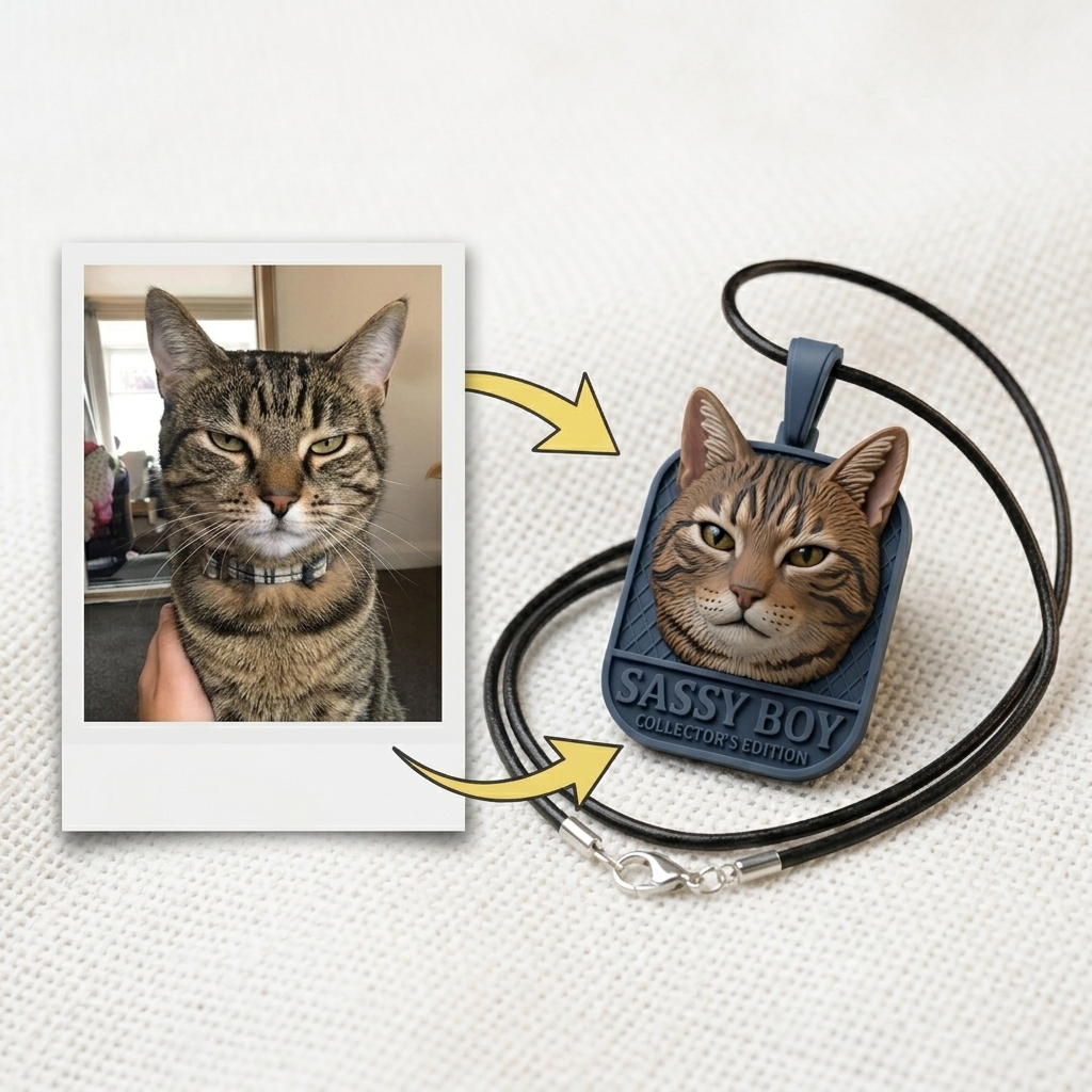 Personalized pet necklaces, customizable pet pendants, dog and cat portrait necklaces, commemorative gifts, and the perfect present for pet lovers.