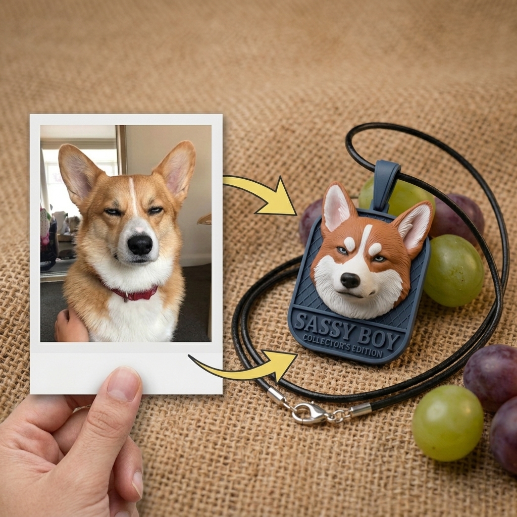 Personalized pet necklaces, customizable pet pendants, dog and cat portrait necklaces, commemorative gifts, and the perfect present for pet lovers.