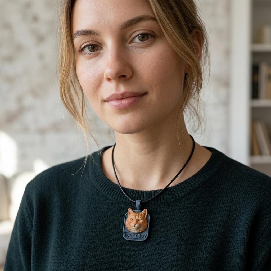 Personalized pet necklaces, customizable pet pendants, dog and cat portrait necklaces, commemorative gifts, and the perfect present for pet lovers.