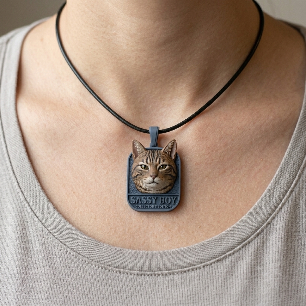 Personalized pet necklaces, customizable pet pendants, dog and cat portrait necklaces, commemorative gifts, and the perfect present for pet lovers.