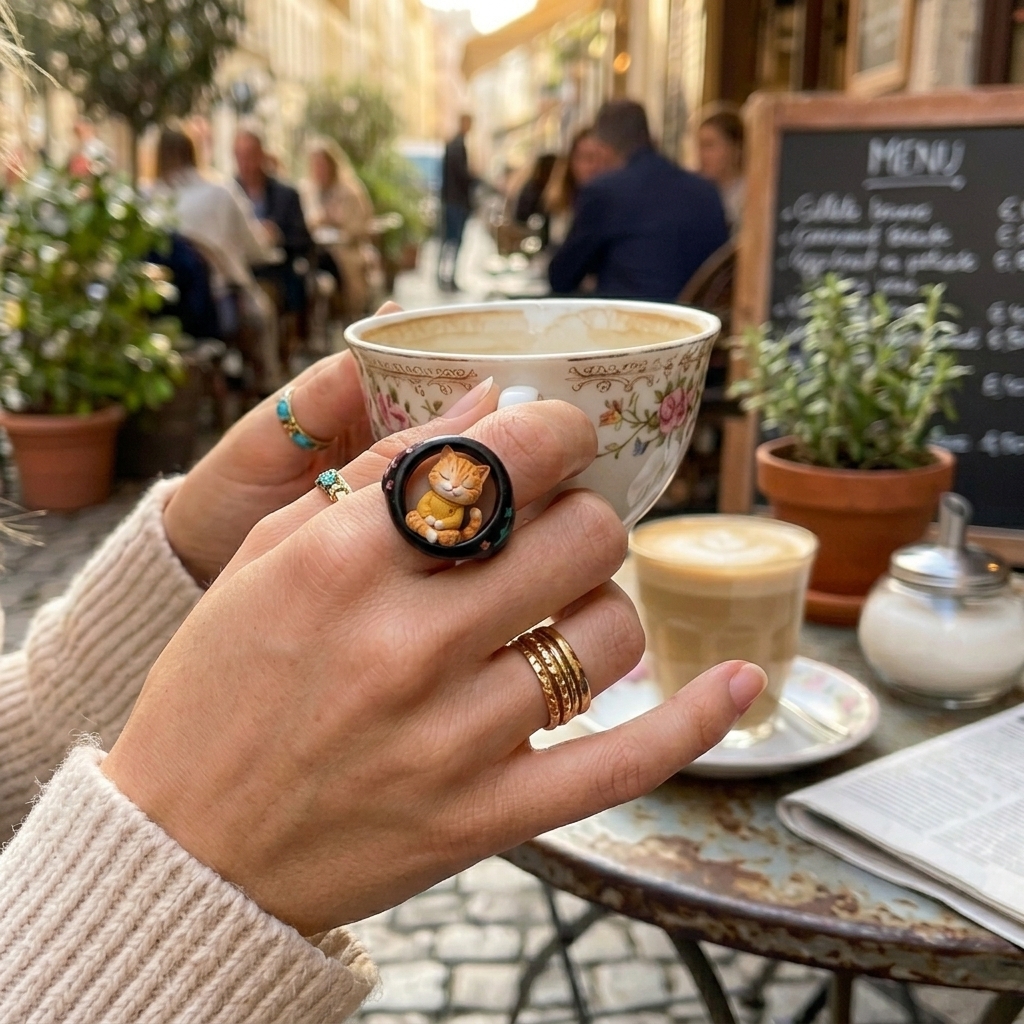 Personalized 3D figurine rings, custom commemorative jewelry, and meaningful gifts for couples.