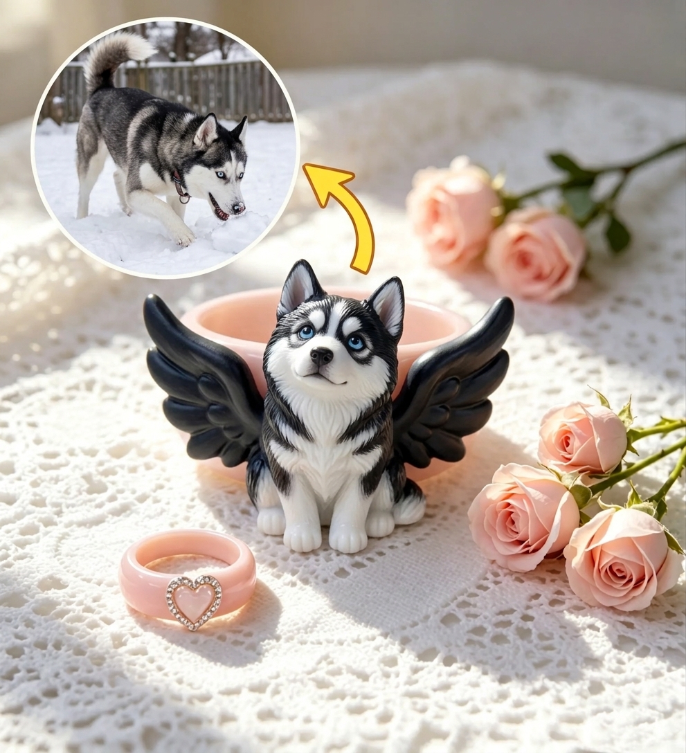 Personalized 3D figurine rings, custom commemorative jewelry, and meaningful gifts for couples.