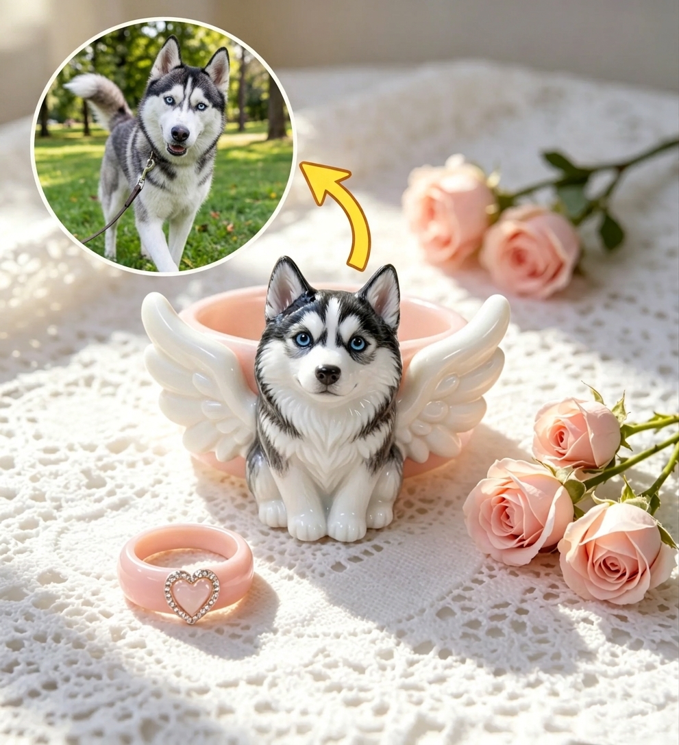 Personalized 3D figurine rings, custom commemorative jewelry, and meaningful gifts for couples.