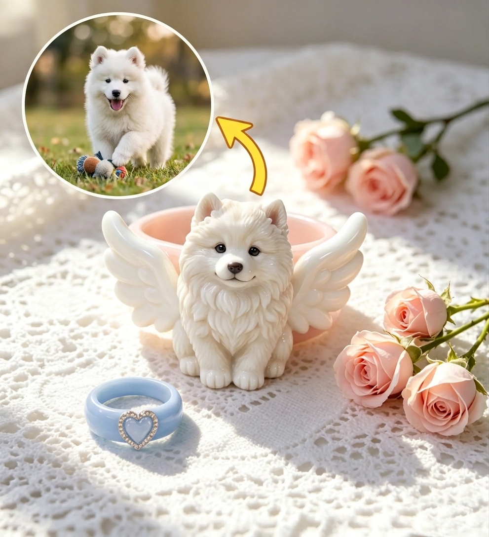 Personalized 3D figurine rings, custom commemorative jewelry, and meaningful gifts for couples.