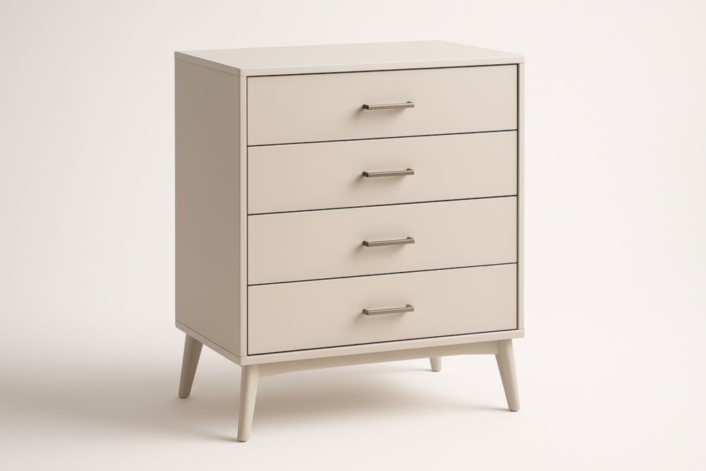 Meuble de rangement à 4 tiroirs 80 × 90 × 40 cm