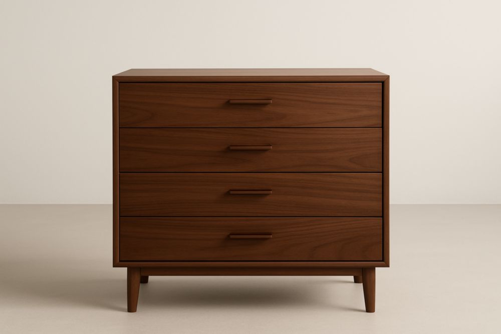 Meuble de rangement à 4 tiroirs, 80×90×40 cm