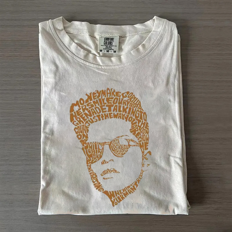 Romantic Pop Star Typography   T shirt