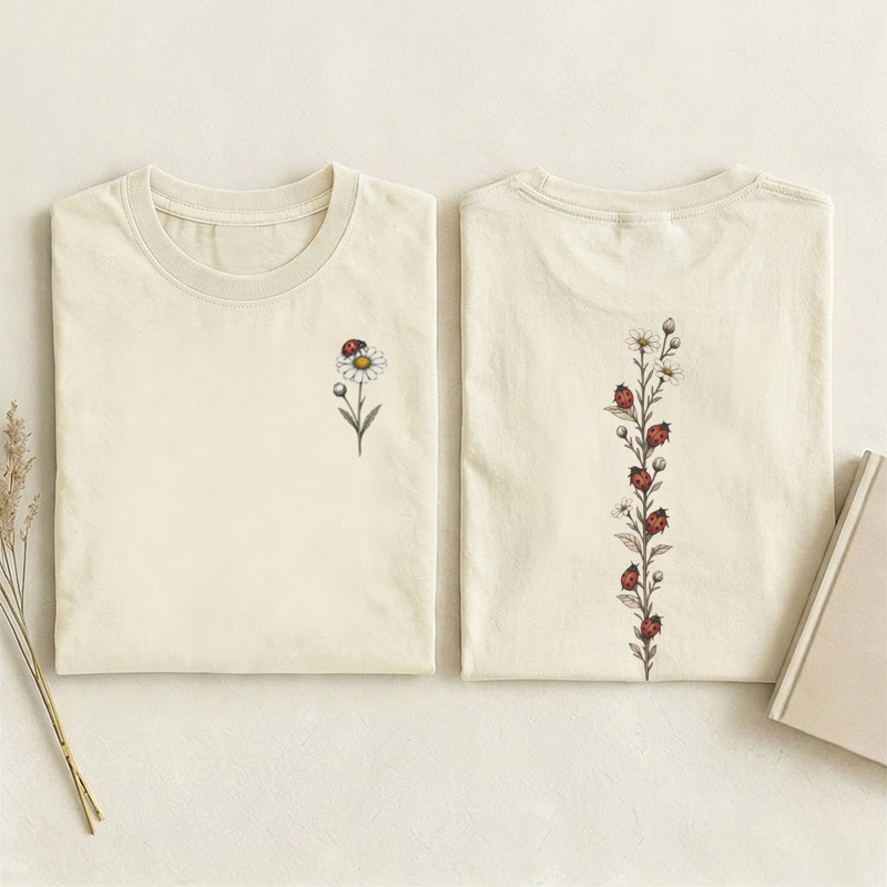 Vintage Ladybug Floral Shirt