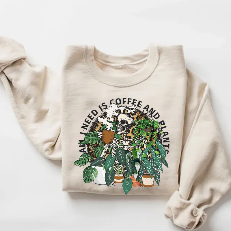 Skeleton Plant Lady Sweatshirt