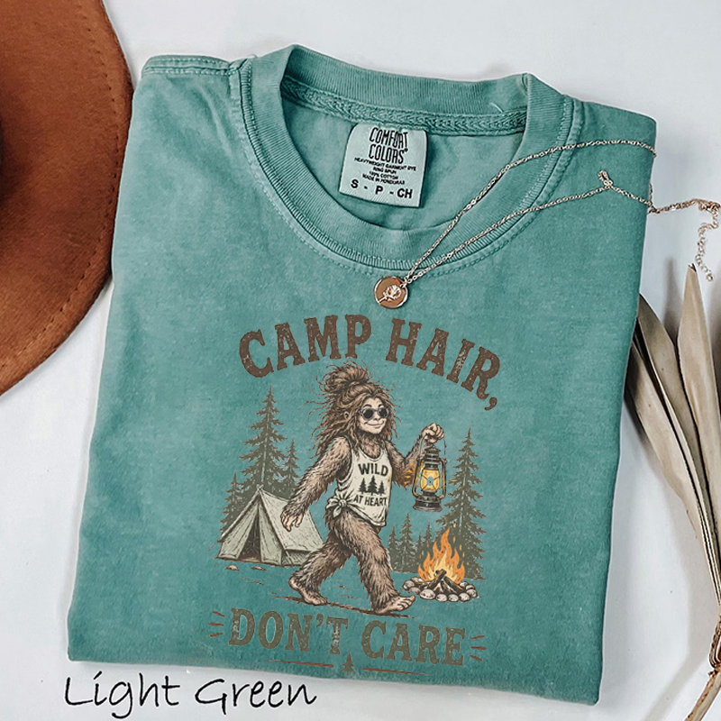 Funny Bigfoot Camping T-shirt