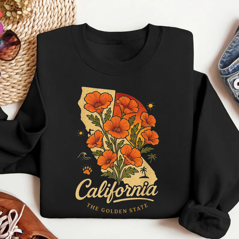 California Poppy Sweatshirt