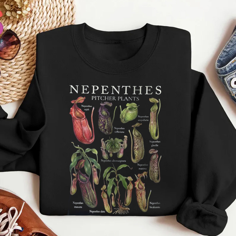 Retro Nepenthes Pitcher Plant Sweatshirt