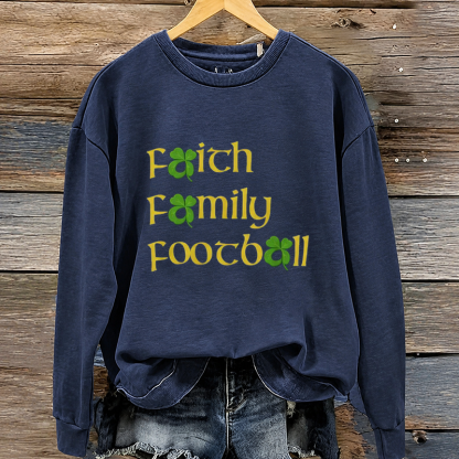 Faith Family Football Notre Dame Football Sweatshirt