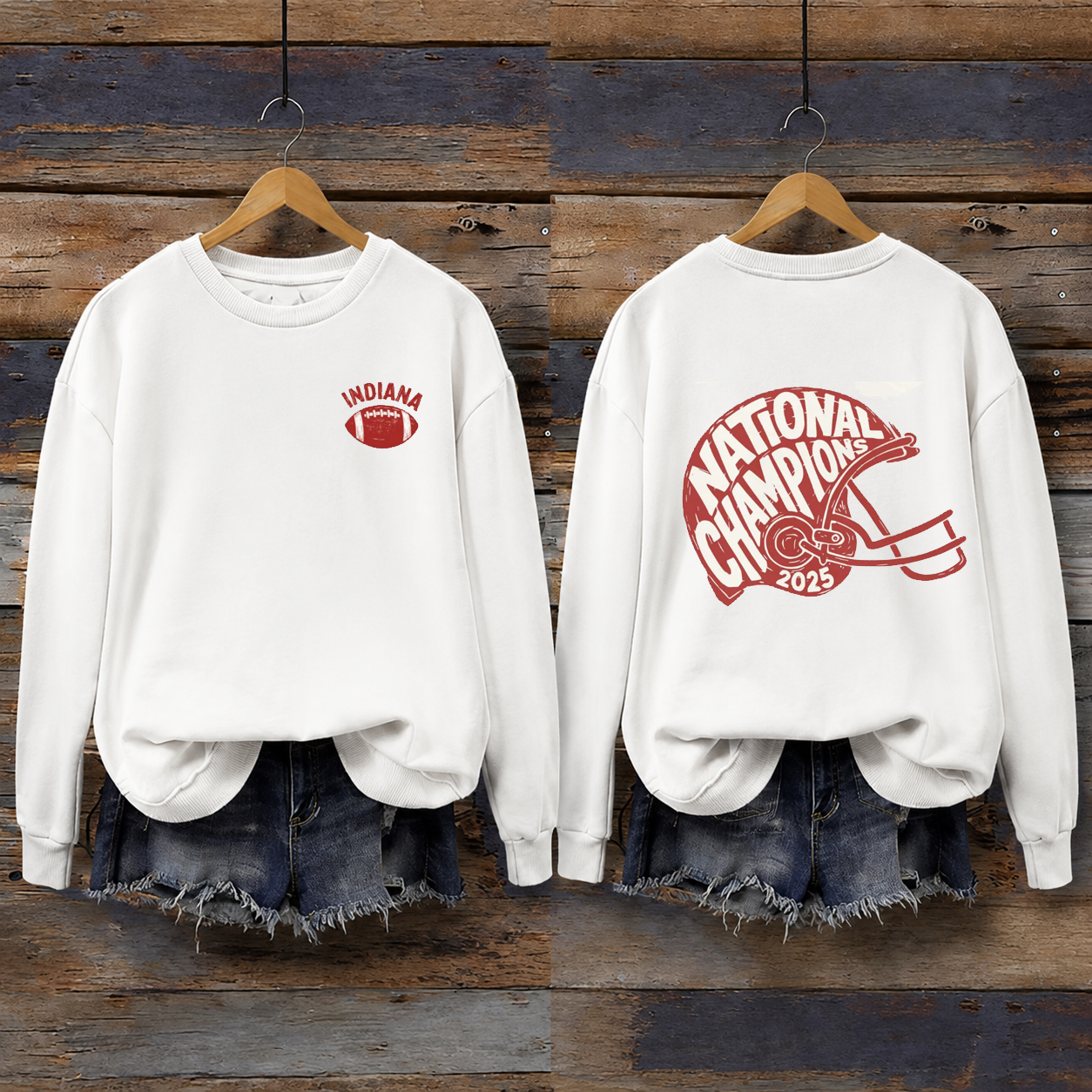 Vintage Indiana Hoosiers Football Sweatshirt
