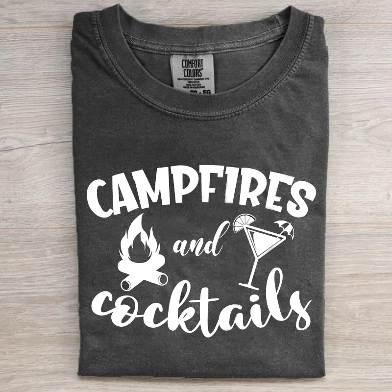 Campfires And Cocktails T-shirt