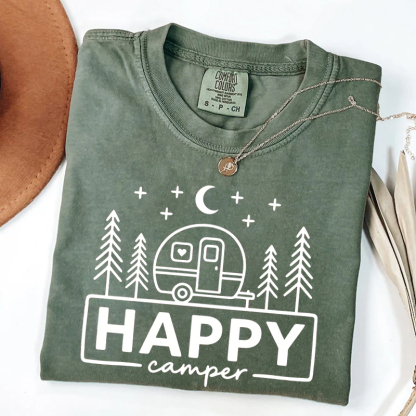 Happy Camper Graphic T-shirt