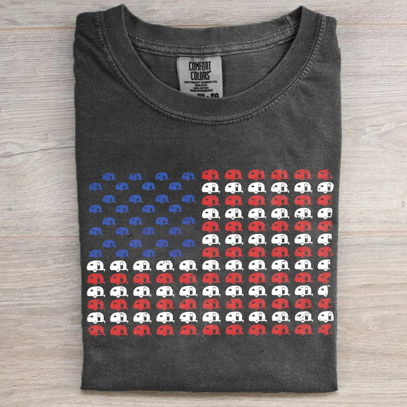 Patriotic Camping T-shirt