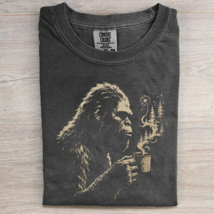 Bigfoot Sasquatch Camping T-shirt