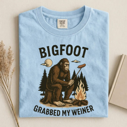 Bigfoot Grabbed My Weiner T-shirt