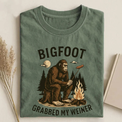 Bigfoot Grabbed My Weiner T-shirt