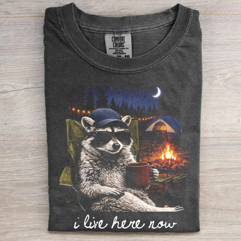 Raccoon Camping T-shirt