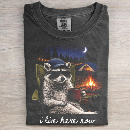 Raccoon Camping T-shirt